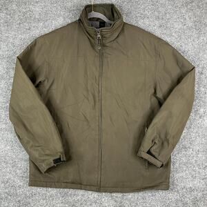 Weatherproof Jacket Mens Size M Green Full Zip Outdoor Basic Windbreaker Casual